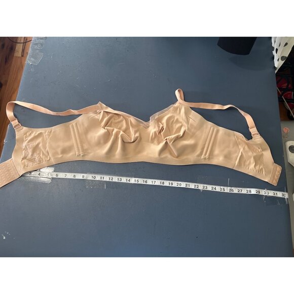 Honeylove Signature Wireless Bra 40C/D Nude Seamless Mesh Comfort Support - Picture 6 of 7